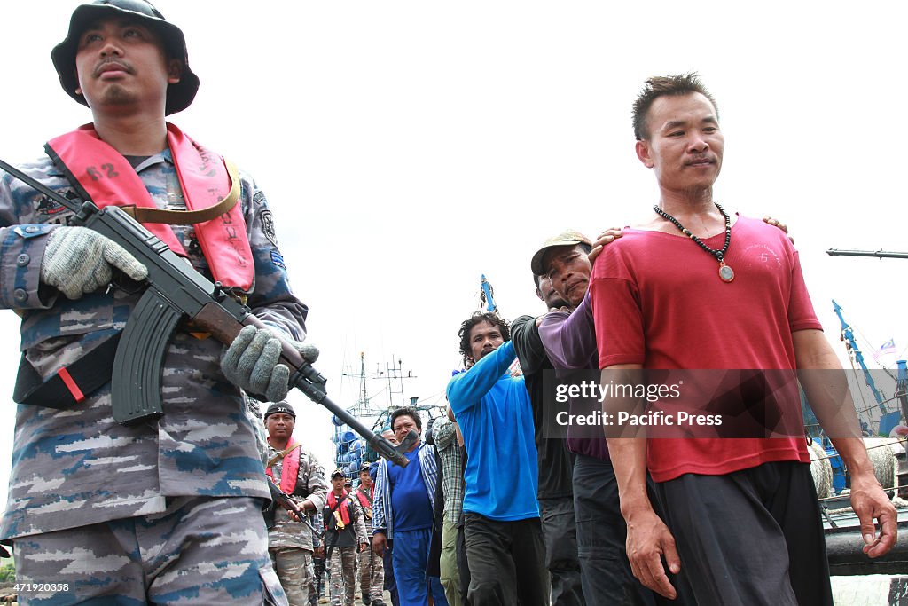 Indonesian war ship, Kapitan Pattimura arrested three...