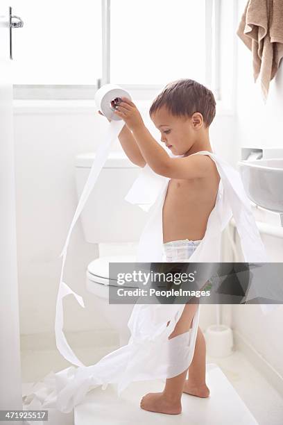 potty training can be a challenge... - toilet paper stock pictures, royalty-free photos & images