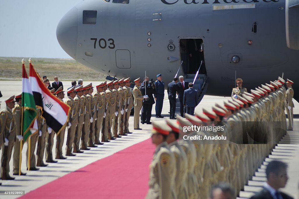 Canadian PM Stephen Harper visits Iraq