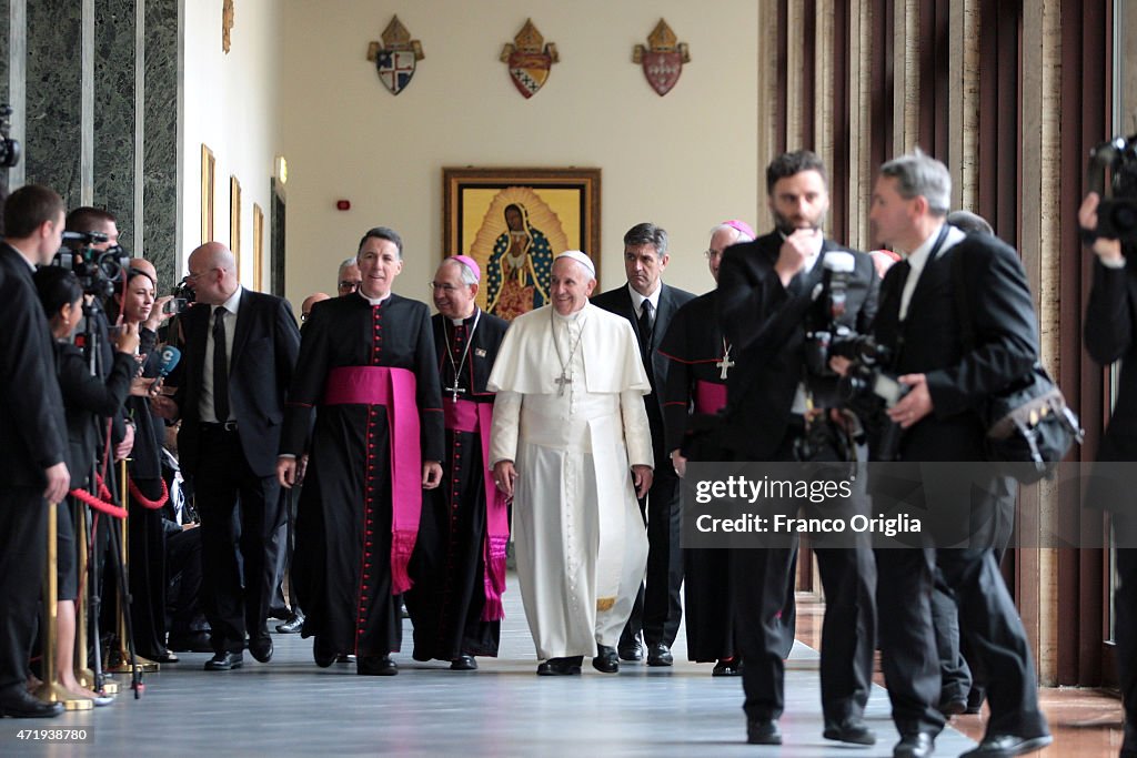 Pope Francis Visits The North American College