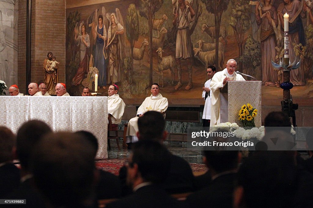 Pope Francis Visits The North American College