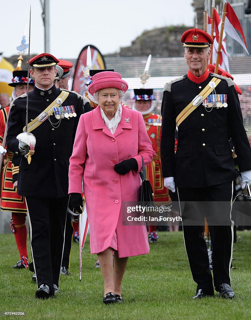 The Queen & Duke Of York Attend The Amalgamation Parade Of The Queen's Royal Lancers  And 9th/12th Royal Lancers