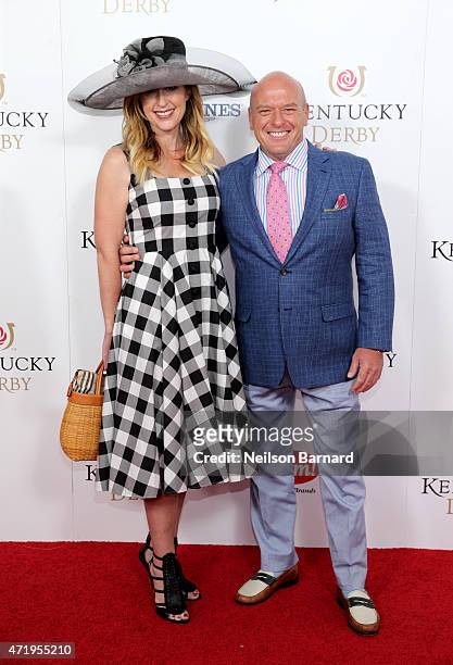 Bridget Norris and actor Dean Norris attends the 141st Kentucky Derby at Churchill Downs on May 2, 2015 in Louisville, Kentucky.