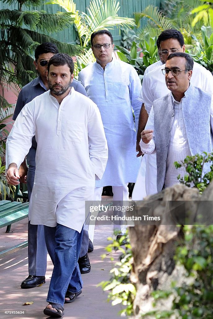 Congress Party Vice President Rahul Gandhi Meets Home/Flat Buyers