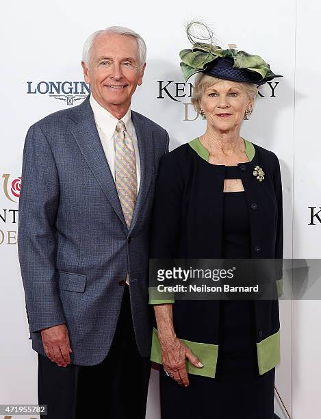 Governor of Kentucky Steve Beshear and Jane Beshear attend the 141st Kentucky Derby at Churchill Downs on May 2, 2015 in Louisville, Kentucky.