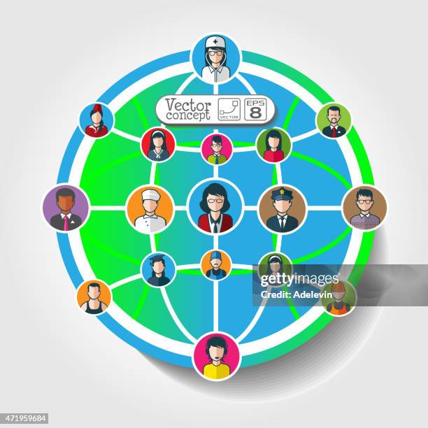 social network - chauffeur driver stock illustrations