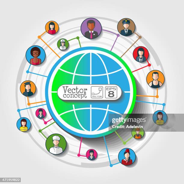 social network - chauffeur stock illustrations