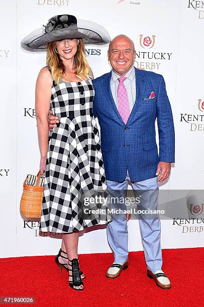 Bridget Norris and Dean Norris attend the 141st Kentucky Derby at Churchill Downs on May 2, 2015 in Louisville, Kentucky.