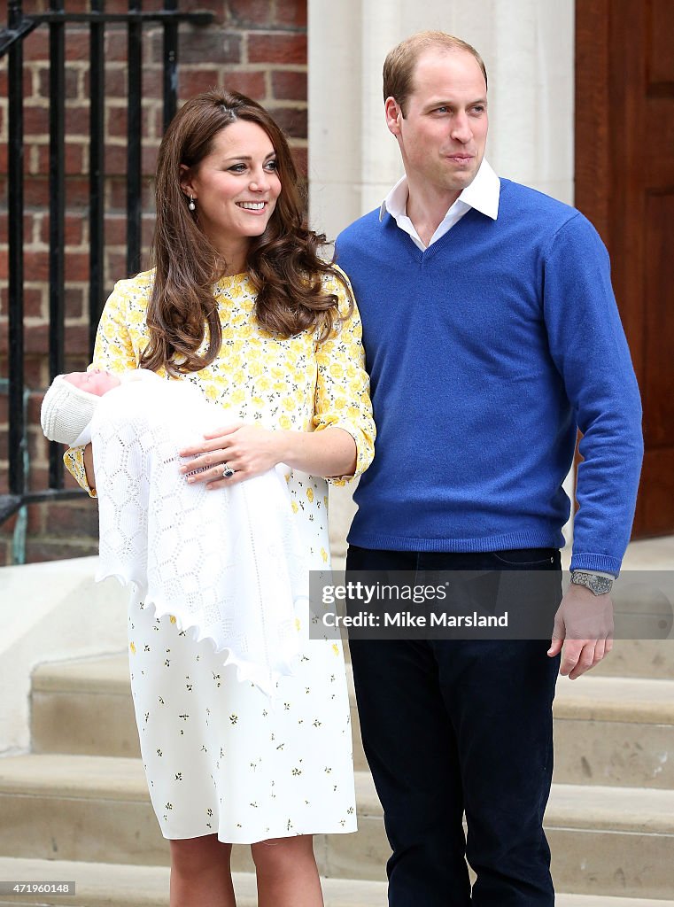 The Duke And Duchess Of Cambridge Depart The Lindo Wing With Their Daughter