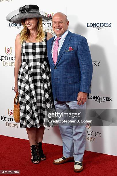 Bridget Norris and actor Dean Norris attend the 141st Kentucky Derby at Churchill Downs on May 2, 2015 in Louisville, Kentucky.
