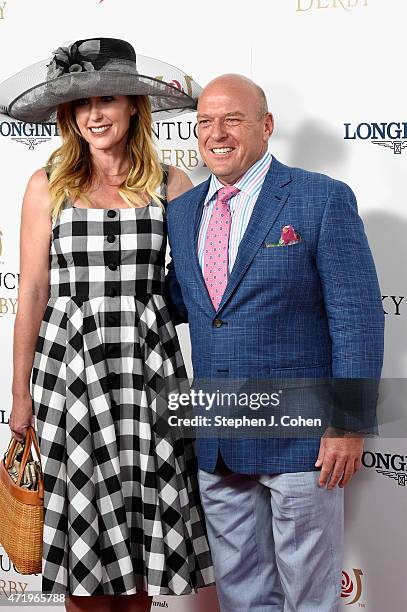 Bridget Norris and actor Dean Norris attend the 141st Kentucky Derby at Churchill Downs on May 2, 2015 in Louisville, Kentucky.