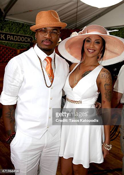Ne-Yo and Crystal Renay attend the 141st Kentucky Derby at Churchill Downs on May 2, 2015 in Louisville, Kentucky.