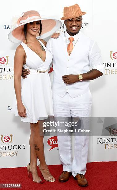 Ne-Yo and Crystal Renay attend the 141st Kentucky Derby at Churchill Downs on May 2, 2015 in Louisville, Kentucky.