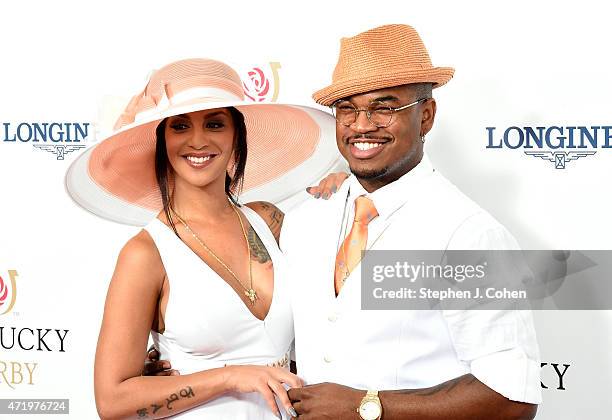 Ne-Yo and Crystal Renay attend the 141st Kentucky Derby at Churchill Downs on May 2, 2015 in Louisville, Kentucky.