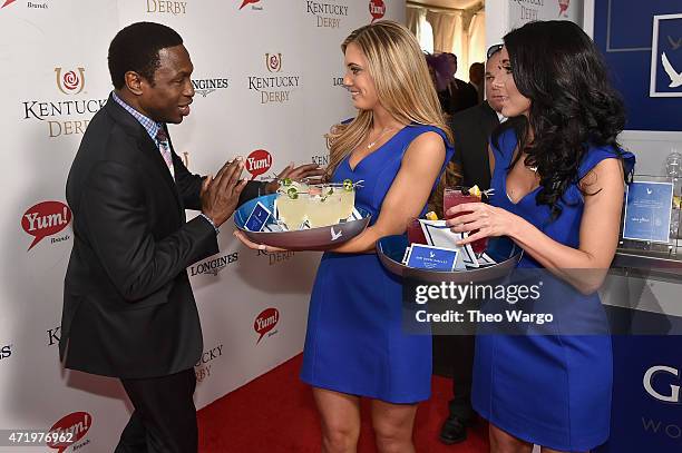 Head basketball coach at the University of Alabama, Avery Johnson attends the GREY GOOSE Lounge at the 141st running of The Kentucky Derby at...