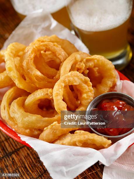 onion rings - onion ring stock pictures, royalty-free photos & images