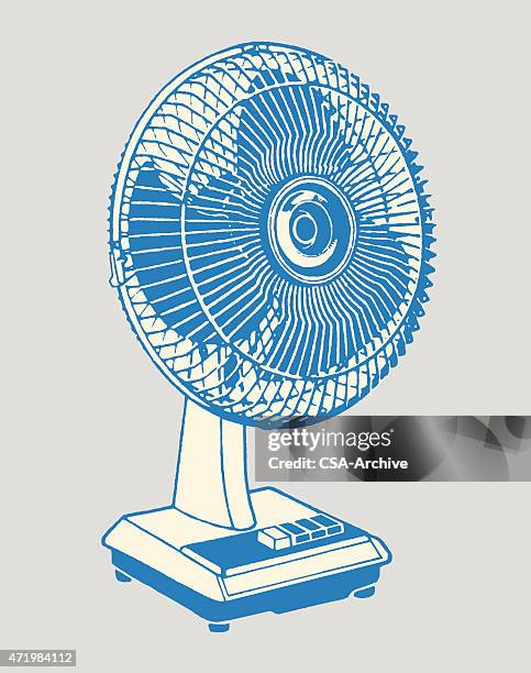 stockillustraties, clipart, cartoons en iconen met electric fan - elektrische ventilator