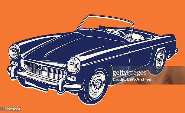 car - convertible stock illustrations