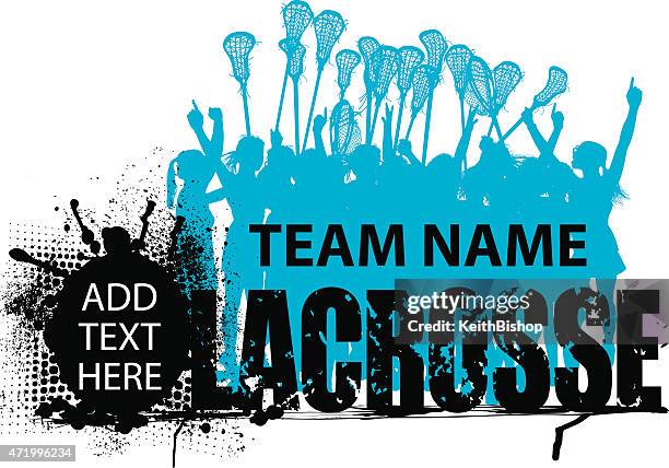 lacrosse victory girls type background - lacrosse stock illustrations