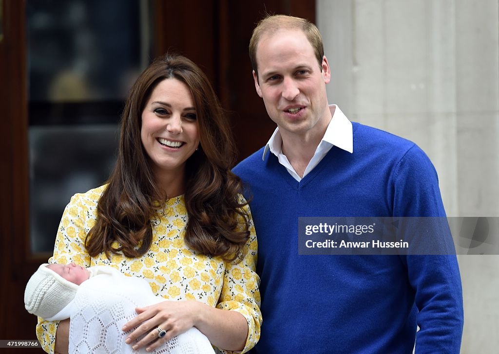 The Duke And Duchess Of Cambridge Depart The Lindo Wing With Their Daughter