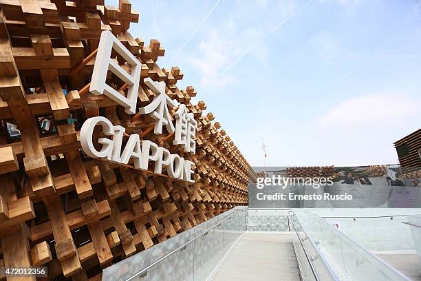 General view of the Japan pavilion during the Milano EXPO 2015 at Fiera Milano Rho on May 2, 2015 in Milan, Italy.