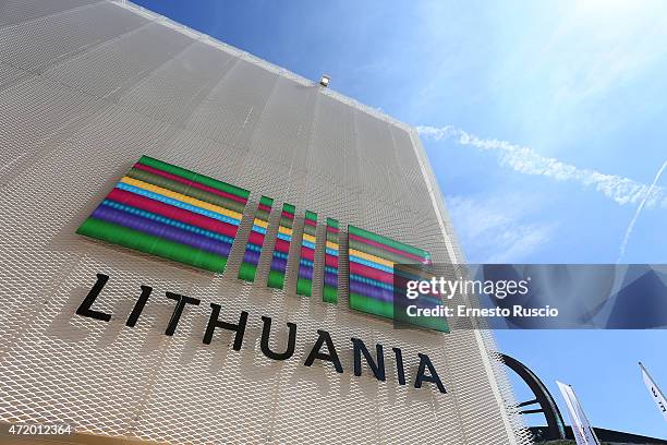 General view of the Lithuania pavilion during the Milano EXPO 2015 at Fiera Milano Rho on May 2, 2015 in Milan, Italy.