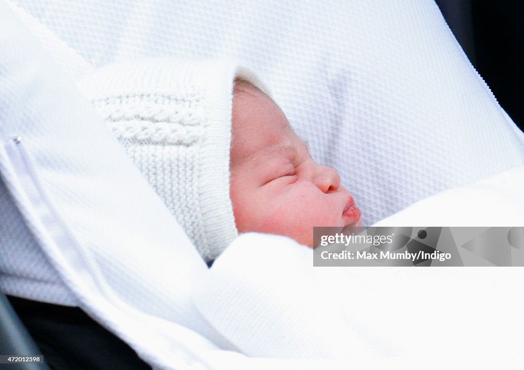 The Duke And Duchess Of Cambridge Depart The Lindo Wing With Their Daughter