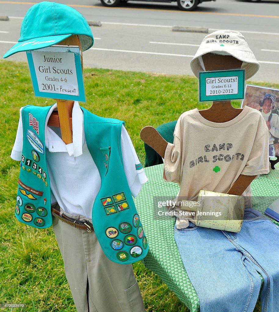 Girl Scouts Of The USA And National Park Service Host A Girl Scout Bridging Ceremony At The Golden Gate Bridge