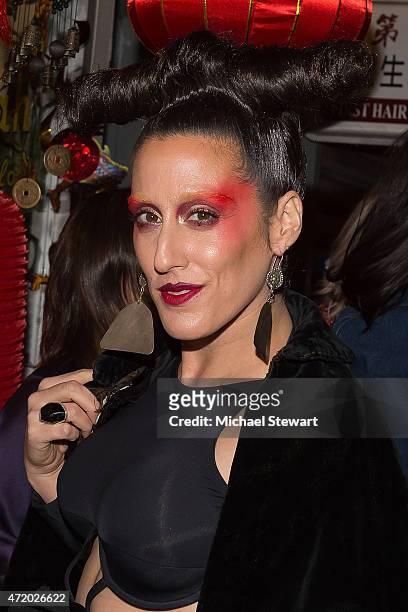 Ladyfag attends the Vogue.com Dim Sum Pajama Party at Nom Wah Tea Parlor on May 2, 2015 in New York City.