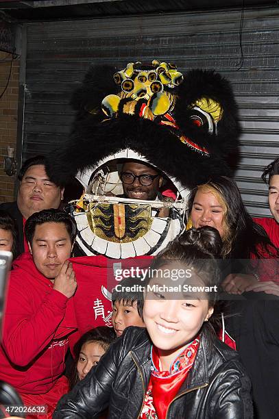 Musician will.i.am attends the Vogue.com Dim Sum Pajama Party at Nom Wah Tea Parlor on May 2, 2015 in New York City.