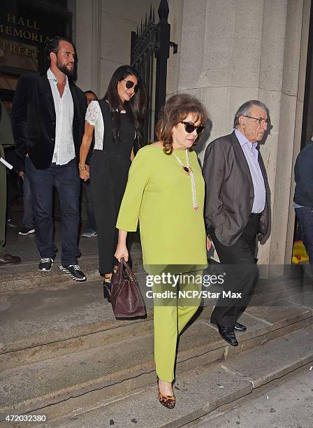 Tala Alamuddin, Ramzi Alamuddin and Baria Alamuddin are seen on May 2, 2015 in New York City.