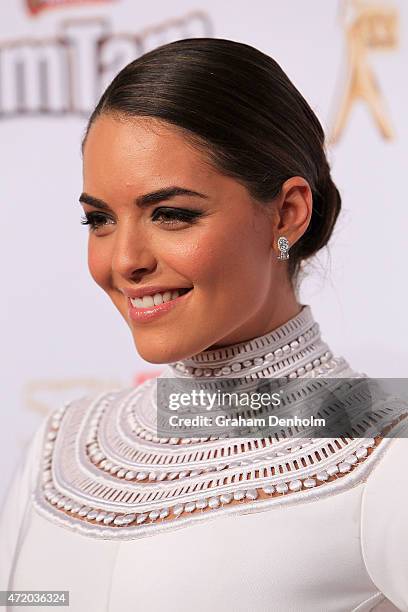 Olympia Valance arrives at the 57th Annual Logie Awards at Crown Palladium on May 3, 2015 in Melbourne, Australia.