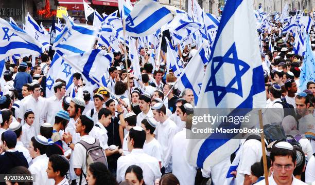 flags for independece day. - israel independence day stock pictures, royalty-free photos & images