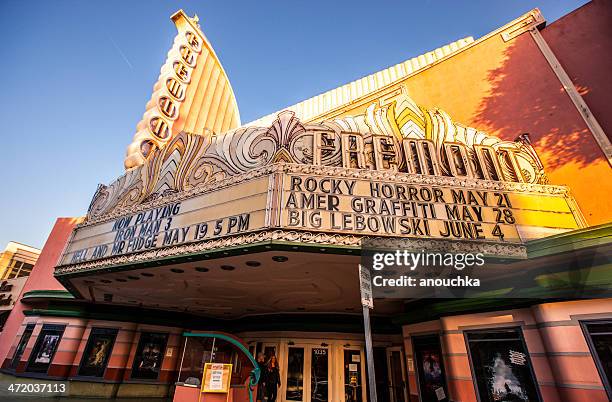 old american movie theater - fremont - paso robles stockfoto's en -beelden