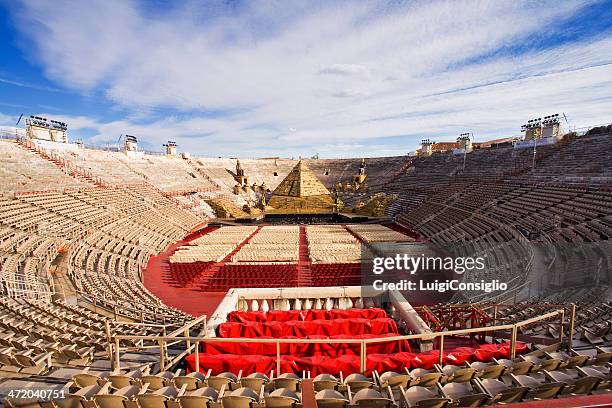 amphitheater arena of verona - arena di verona stock pictures, royalty-free photos & images