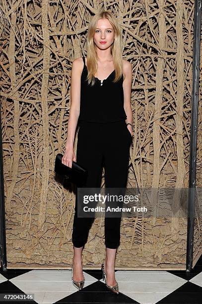 Model Nastya Sten attends Liu Wen, Wendi Murdoch, Laurent Claquin x Qeelin Host A Private Cocktail Party To Celebrate The Met Gala Exhibition on May...