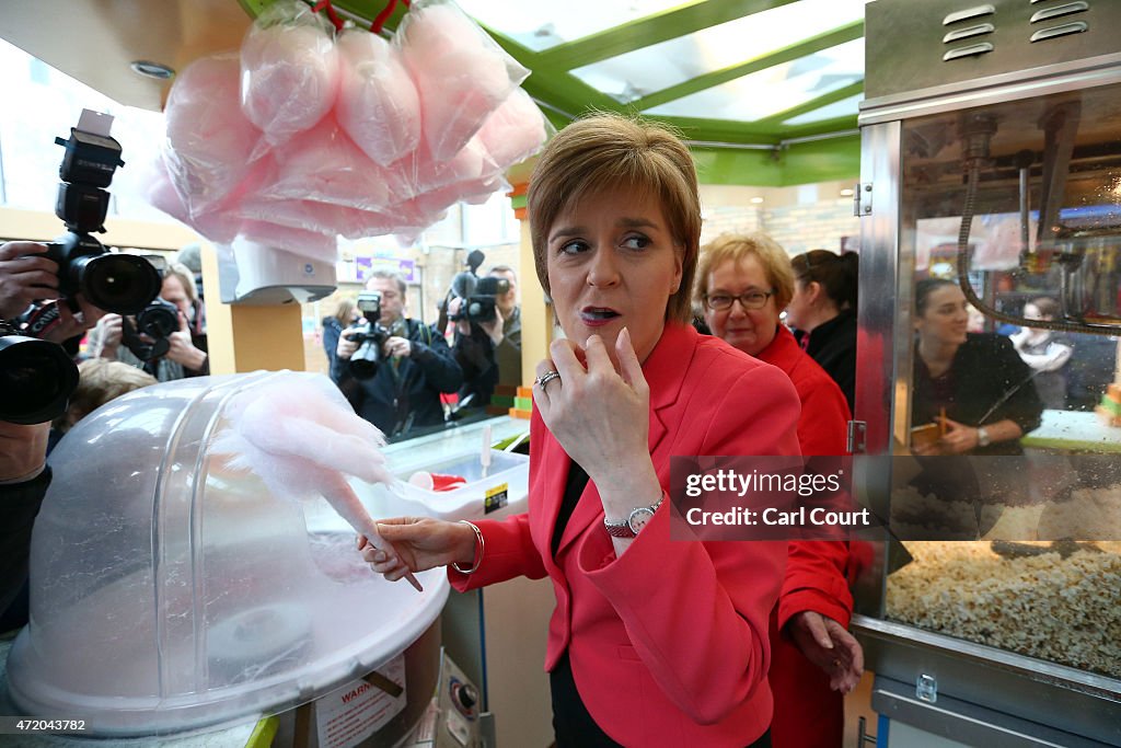 Nicola Sturgeon Visits A Theme Park