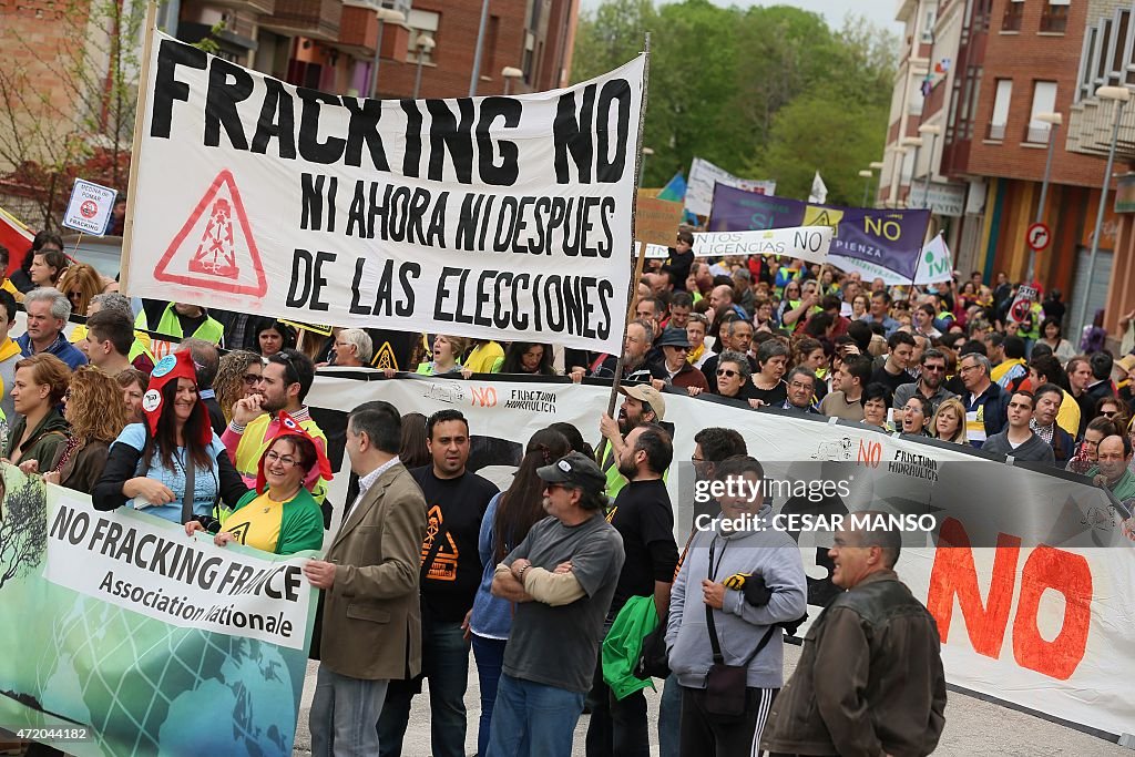 SPAIN-ENERGY-FRACKING-PROTEST