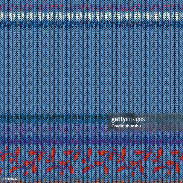 abstract color retro floral pattern texture background - sweater texture stock illustrations