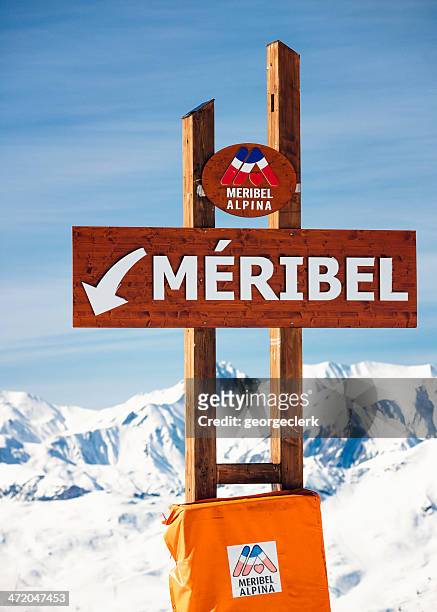 méribel station de ski de - meribel photos et images de collection