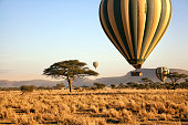Balloon ride over the Serengeti, Tanzania