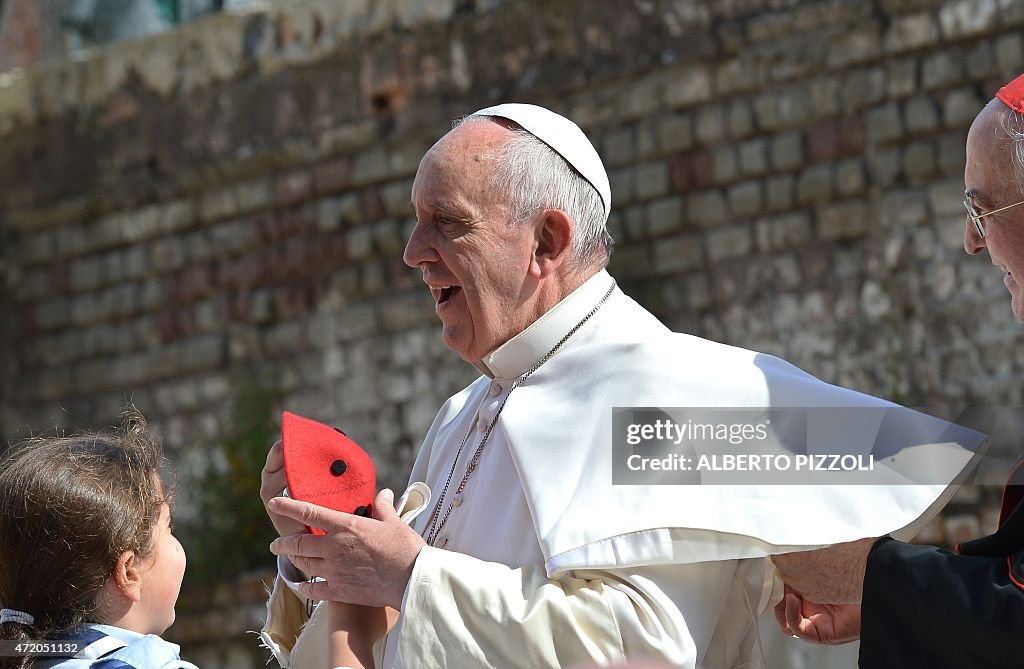 ITALY-POPE-VISIT-OSTIA