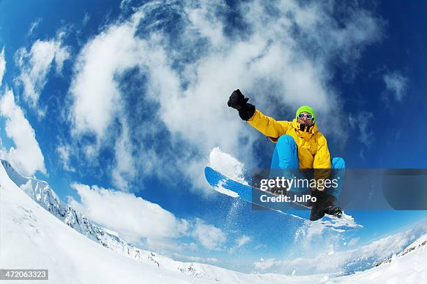 snowboarding - snowboard jump bildbanksfoton och bilder