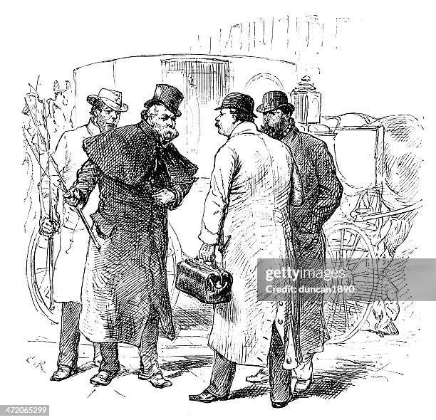 hackney carriage driver - cab driver stock illustrations