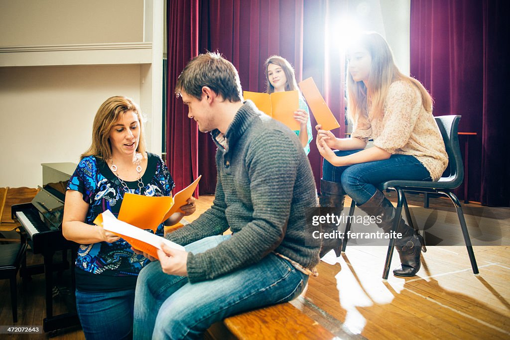 Theater Group Rehearsing