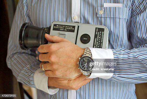 hasselblad moon camera - astronaut hand stock pictures, royalty-free photos & images