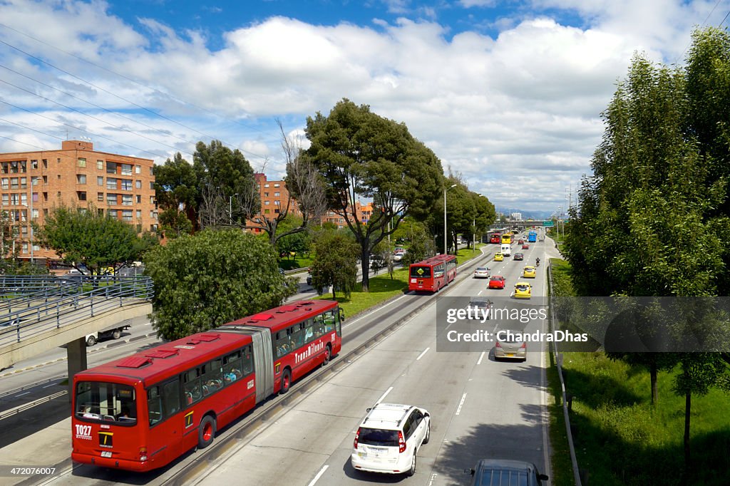 Bogotá, Colombia-Tome la Autopista Norte