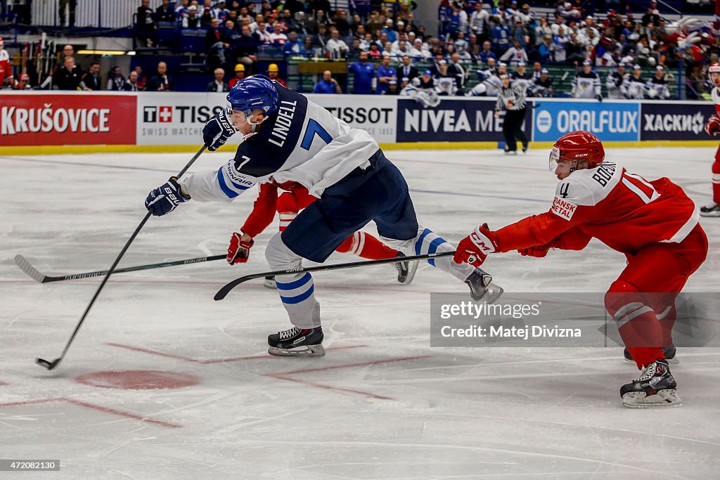Denmark v Finland - 2015 IIHF Ice Hockey World Championship