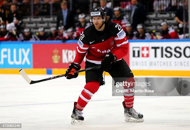 Claude Giroux of Canada skates against Germany during the IIHF World Championship group A match between Canada and Germany on May 3, 2015 in Prague,...