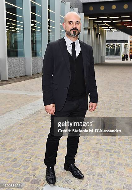 Mark Rappolt attends the Fondazione Prada Opening on May 3, 2015 in Milan, Italy.
